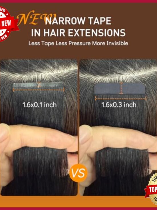 Real Human Hair Tape-In Extensions 20pcs 50g Seamless Lightweight Reusable main image 5